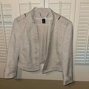 White House Black Market cropped blazer